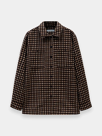 Рубашка EPINGLER Pocket Box Jacquard Brown