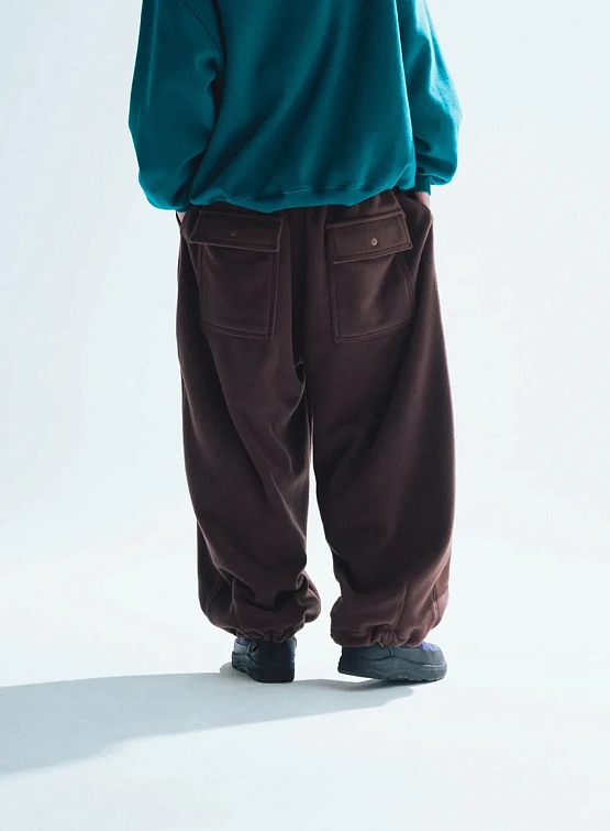 Брюки ANGLAN Double String Fleece Fatigue Brown