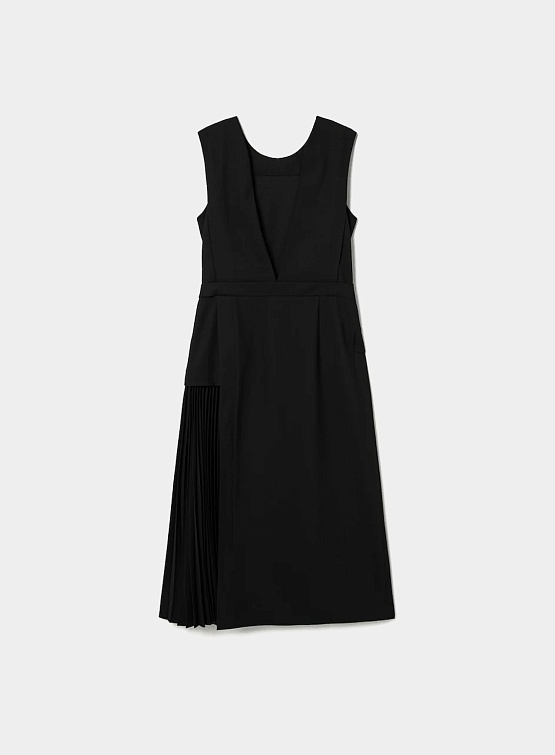 Женское платье JUUN.J Pleated Round Neck Dress Black