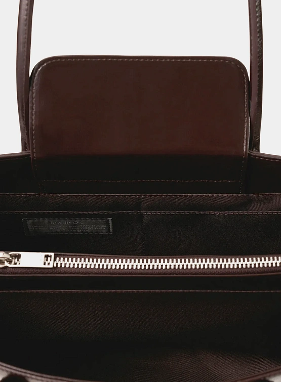 Женская сумка STAND OIL Square Low Marron