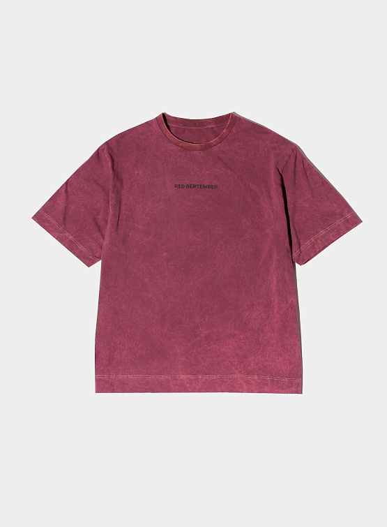 Футболка Red September Garment Dyed Burgundy