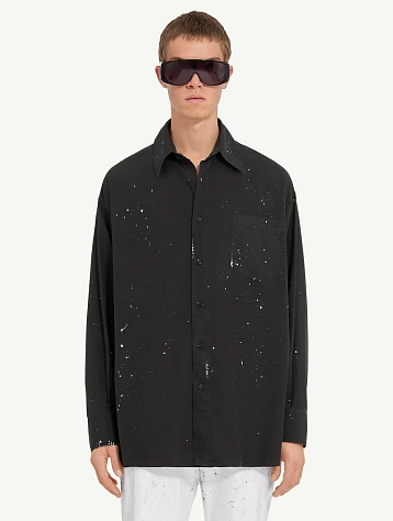 Рубашка MM6 Maison Margiela Paint Residue Black