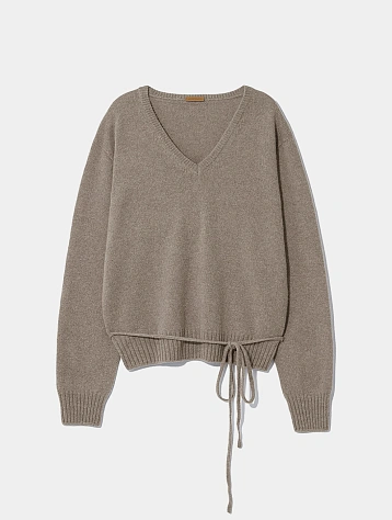 Женский пуловер LE17SEPTEMBRE Alpaca Wholegarment Beige