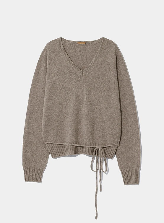 Женский пуловер LE17SEPTEMBRE Alpaca Wholegarment Beige