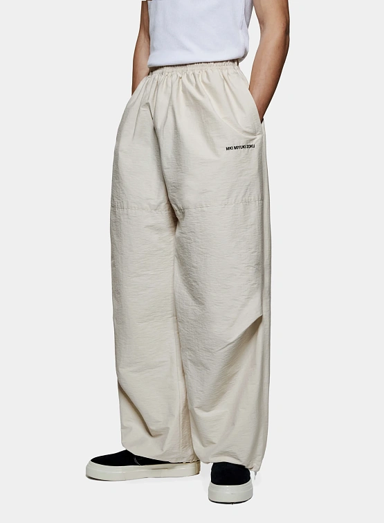 Брюки MKI MIYUKI ZOKU Washed Cotton Nylon Parachite Bone