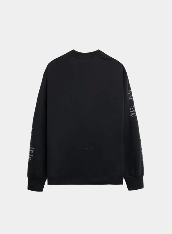 Лонгслив Stampd LS Locations Relaxed Tee Black