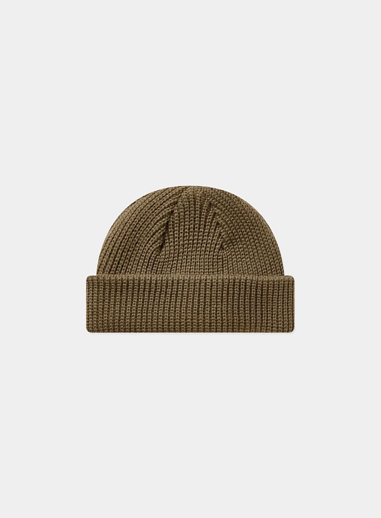 Шапка LMC Label Short Beanie Brown