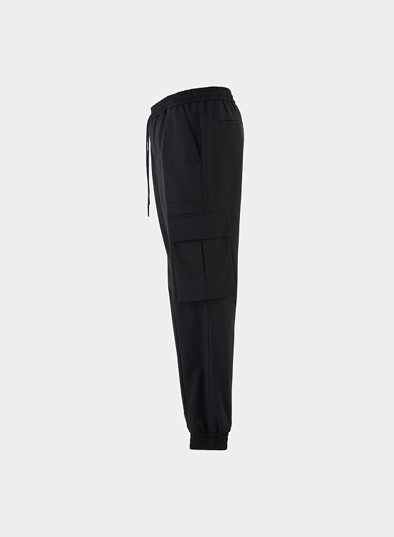 Брюки JUUN.J Wool Blended Cargo Joggers Black