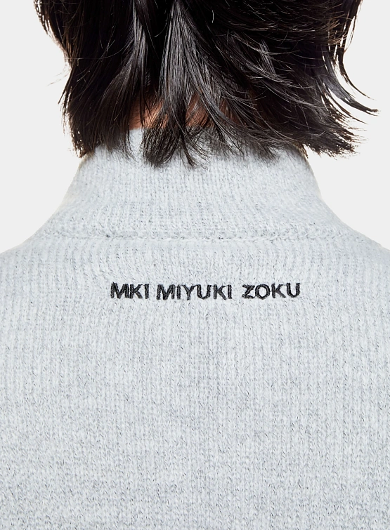 Свитшот MKI MIYUKI ZOKU Mohair Blend Knit Light Grey