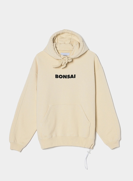 Худи BONSAI Drawstring Logo Hoodie Ivory