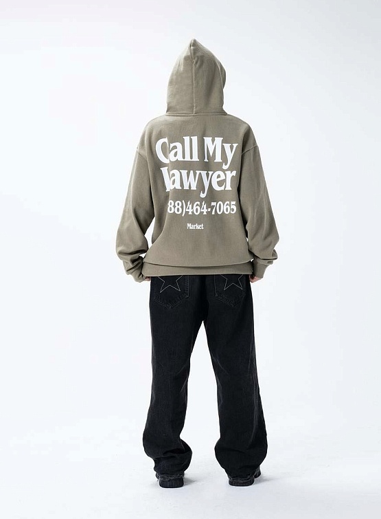 Худи MARKET Call My Lawyer Hoodie Kelp