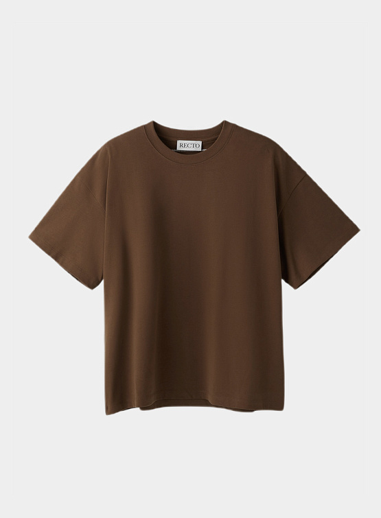 Футболка Recto Jacquard Logo Cotton Vintage Brown