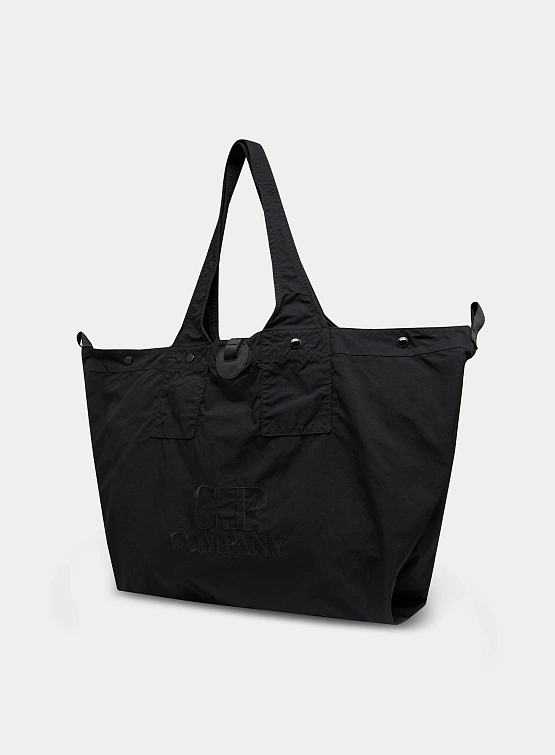 Тоут C.P. Company Twill Left Hand Logo Black