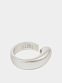 кольцо mm6 maison margiela asymmetrical brass ring