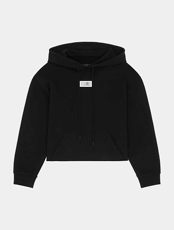 Женское худи MM6 Maison Margiela Numeric Patch Black