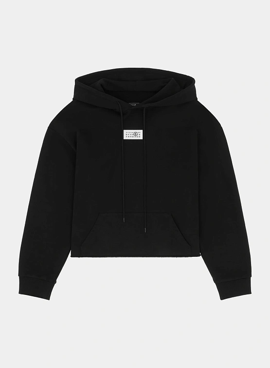 Женское худи MM6 Maison Margiela Numeric Patch Black