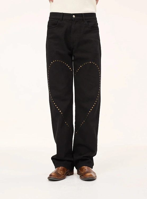 Джинсы Carne Bollente Heart Break Black