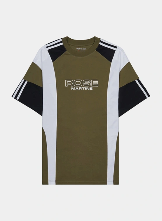 Футболка Martine Rose Oversized Panelled Green