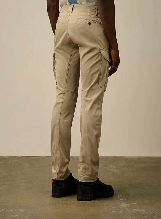 Брюки C.P. Company Stretch Sateen Cargo Lens Vintage Khaki