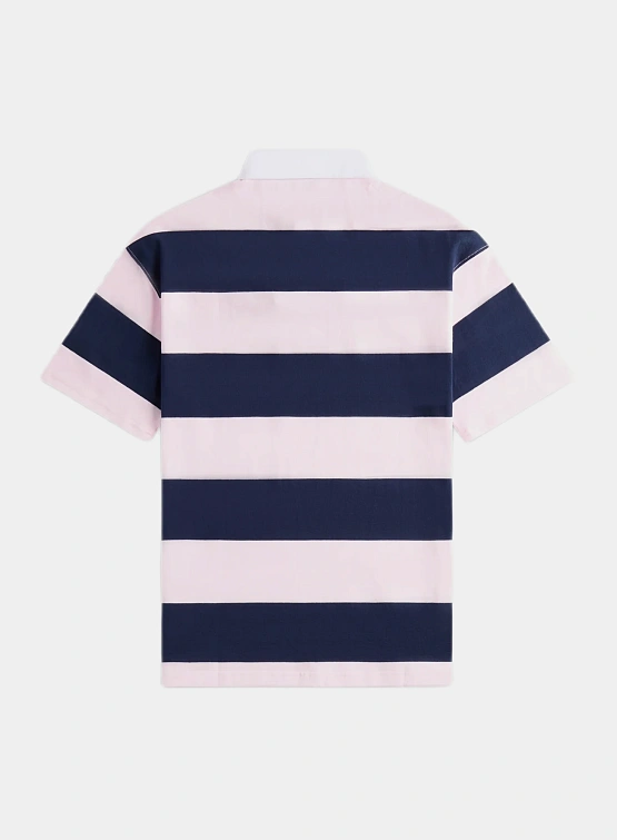 Женское Поло Coperni Striped Polo Pink/Blue