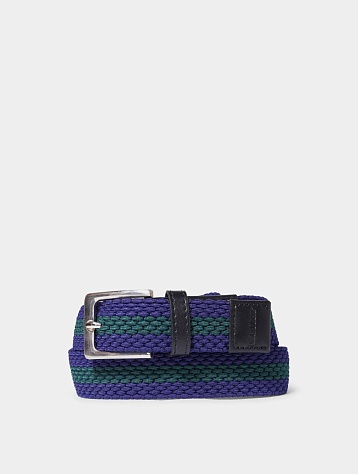 Ремень Butter Goods Braided Belt Navy/Green