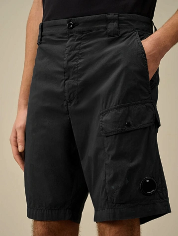 Шорты C.P. Company 50 Fili Stretch Cargo Black