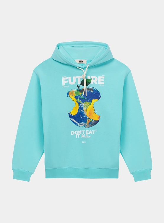 Худи MSGM Fantastic Apple Light Blue