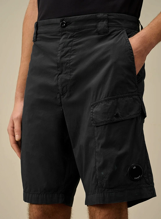 Шорты C.P. Company 50 Fili Stretch Cargo Black