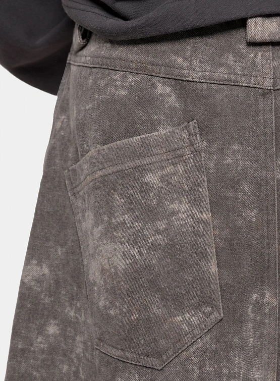 Шорты ARNODEFRANCE Concrete Denim Baggy Washed Black