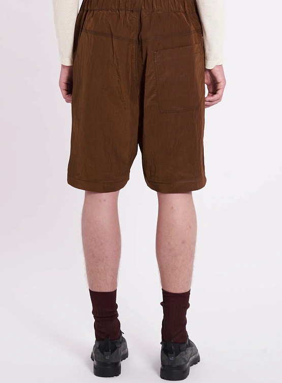 Шорты RANRA Stroller Shiny Nylon Bronze Brown