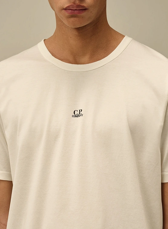 Футболка C.P. Company 70/2 Mercerized Jersey Gauze White