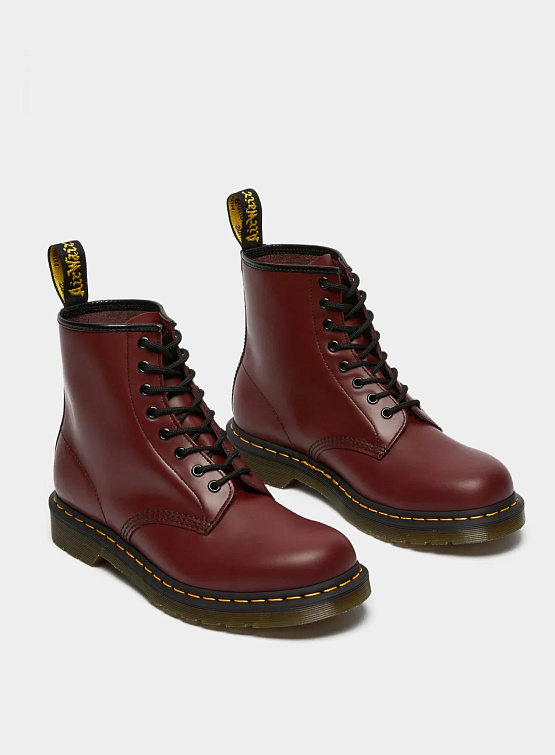 Ботинки Dr. Martens 1460 Smooth Leather Lace Up Cherry Red