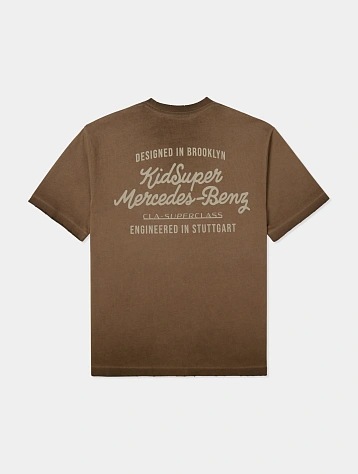 Футболка KidSuper X Mercedes Benz Washed Brown