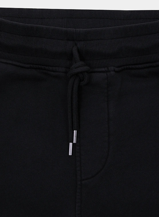 Брюки C.P. Company Cotton Diagonal Fleece Resist Dyed Black