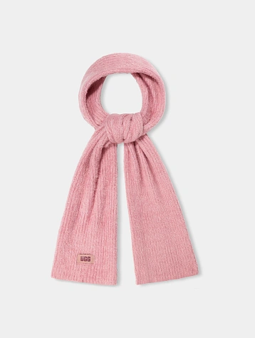 Шарф UGG Plait Plush Knit Scarf Clay Pink Multi