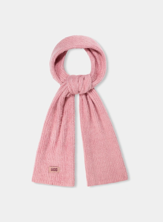 Шарф UGG Plait Plush Knit Scarf Clay Pink Multi