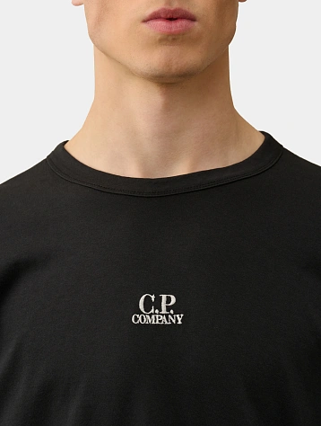 Лонгслив C.P. Company 20/1 Jersey Boxy Black