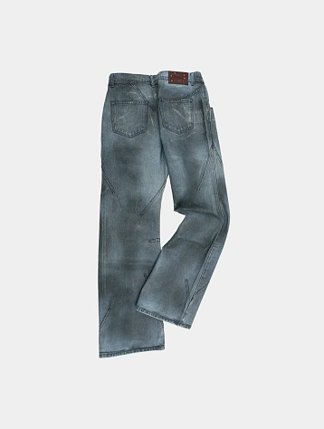 Джинсы Andersson Bell Dirty Spray Washed Wide Leg Blue