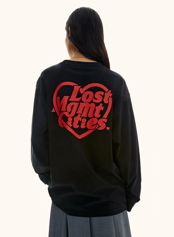 Лонгслив LMC Heart Globe Long Slv Tee Black