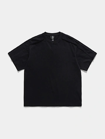 Футболка UNAFFECTED Raw Edge Cut Black