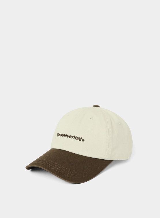 Кепка thisisneverthat T-logo cap Ivory/Brown