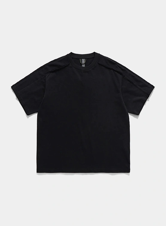 Футболка UNAFFECTED Raw Edge Cut Black