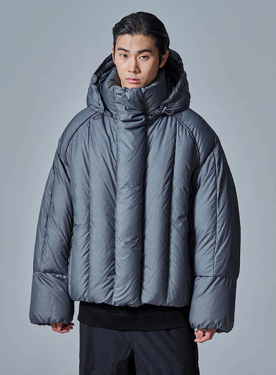 Пуховик JUUN.J Vertical Paneled Goose Down Grey