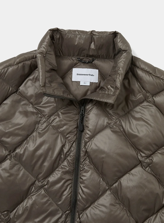 Жилет thisisneverthat Pertex Light Down Vest Brown