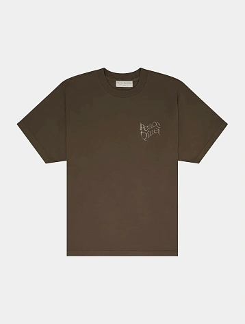 Футболка MUSEUM OF PEACE & QUIET Wordmark T-Shirt Coffee
