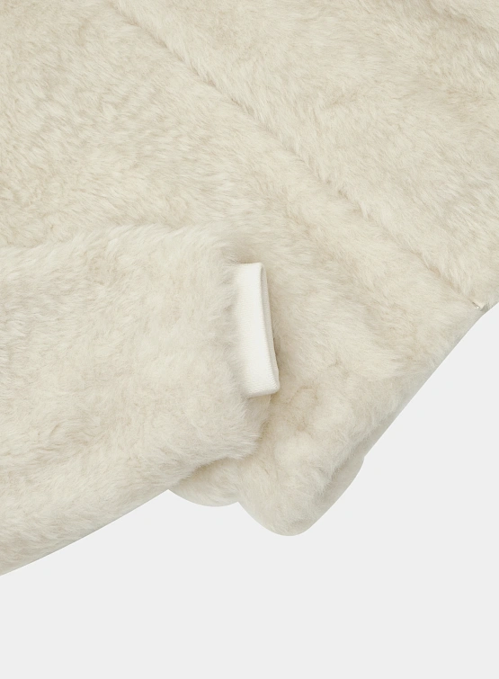 Женская флисовая куртка AMOMENTO Hairy Fur Blouson Ivory