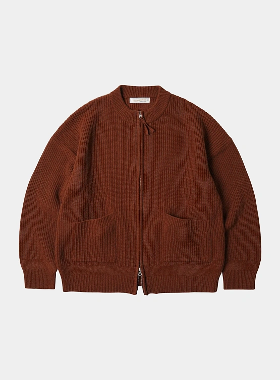 Кардиган FrizmWORKS Wool Deck Zip Up Brick