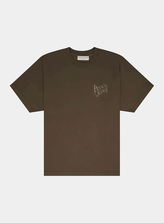 Футболка MUSEUM OF PEACE & QUIET Wordmark T-Shirt Coffee