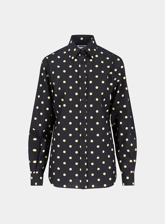 Женская блузка MOSCHINO Polka Dot Blouse Black