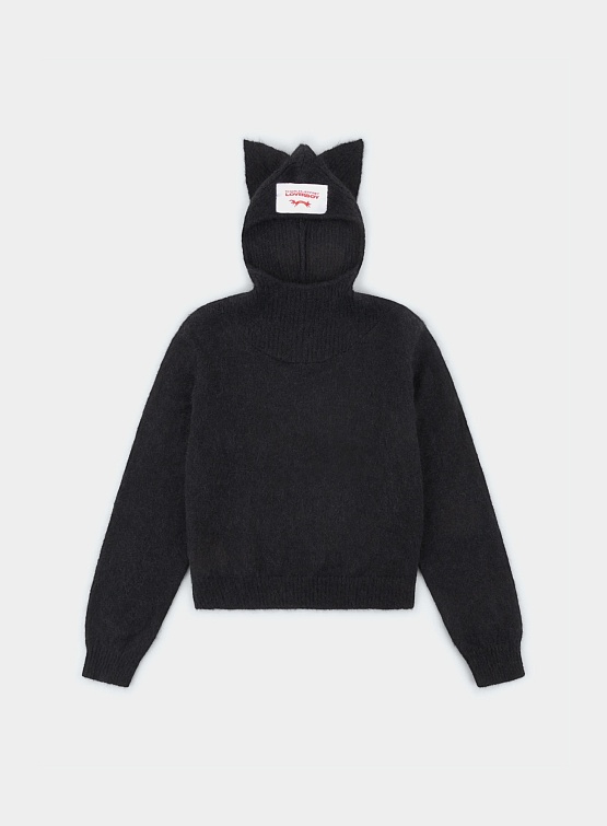 Свитер Charles Jeffrey Loverboy Ears Balaclava Black